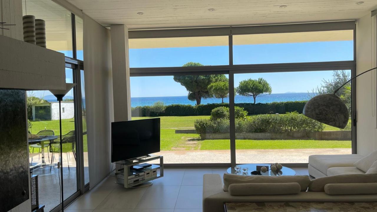 Beachfront Villa Hoopoe Schinias, Marathon Eksteriør bilde